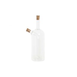 Buteleczka na oliwę DKD Home Decor 9 x 6,5 x 21,5 cm Przezroczysty Korek 500 ml Szkło borokrzemowe