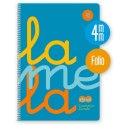 Notatnik Lamela Fluorine Blue Din A4 5 Części 80 Kartki