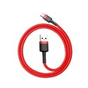 Kabel Baseus Cafule CATKLF-C09 (USB 2.0 - USB typu C ; 2m; kolor czarno-czerwony)