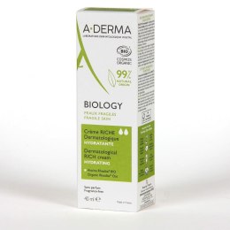Nawilżający krem do twarzy A-Derma Biology (40 ml)