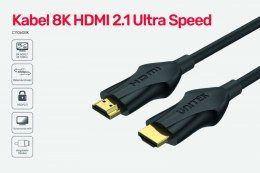 Kabel HDMI 2.1 4K 120Hz ; 8K 60Hz; C11060BK-3M
