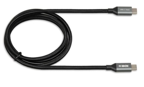 Kabel IBOX IKUMTC31G2 (USB typu C - USB typu C ; 1m; kolor czarny) Kabel IBOX IKUMTC31G2 (USB typu C - USB typu C ; 1m; kolor czarny)