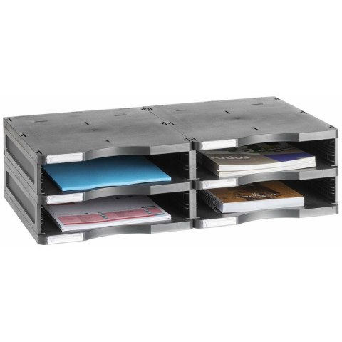 Modułowa szafka na akta Archivo 2000 ArchivoDoc 4 przegródki Din A4 Czarny 36 x 60 x 16,5 cm Modułowa szafka na akta Archivo 2000 ArchivoDoc 4 przegródki Din A4 Czarny 36 x 60 x 16,5 cm