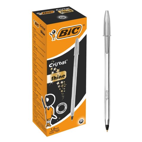 Długopis z płynnym atramentem Bic 921339 Czarny Srebrzysty 0,32 mm (20 Części) Długopis z płynnym atramentem Bic 921339 Czarny Srebrzysty 0,32 mm (20 Części)