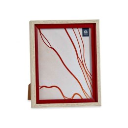 Ramka na Zdjęcia Szkło Czerwony Drewno Brązowy Plastikowy (24 x 2 x 29 cm) (6 Sztuk)