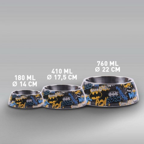 Karmnik dla psów Batman Melamina 180 ml Czarny Metal Karmnik dla psów Batman Melamina 180 ml Czarny Metal