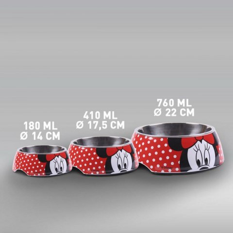 Karmnik dla psów Minnie Mouse 760 ml Melamina Metal Wielokolorowy Karmnik dla psów Minnie Mouse 760 ml Melamina Metal Wielokolorowy