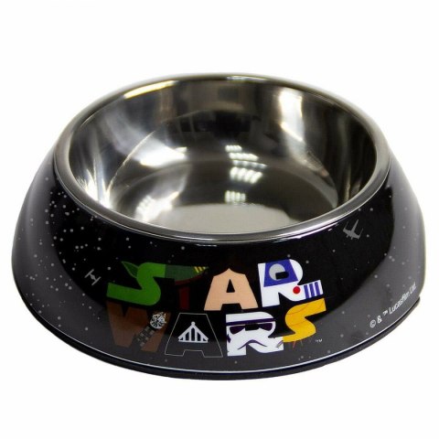 Karmnik dla psów Star Wars Melamina 180 ml Czarny Metal Karmnik dla psów Star Wars Melamina 180 ml Czarny Metal