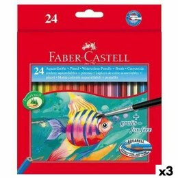 Kolorowe kredki akwarelowe Faber-Castell Wielokolorowy 3 Części