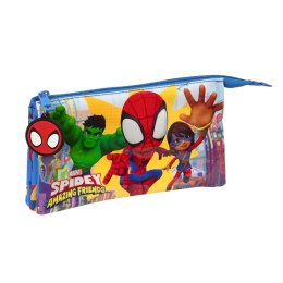 Piórnik Potrójny Spider-Man Team up Niebieski 22 x 12 x 3 cm