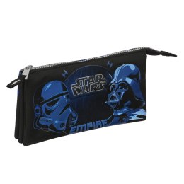 Piórnik Potrójny Star Wars Digital escape Czarny 22 x 12 x 3 cm