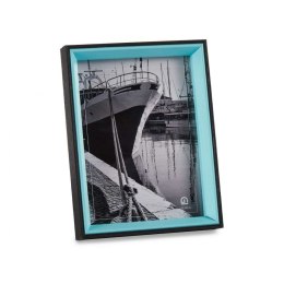 Ramka na Zdjęcia Szkło Czarny Niebieski Drewno MDF (3 x 22 x 17 cm) (6 Sztuk)