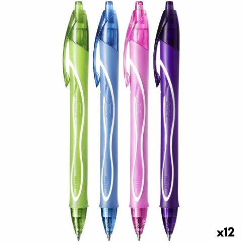 Długopis żelowy Bic Gel-Ocity Quick Dry 4 Colours 0,3 mm 12 Części Długopis żelowy Bic Gel-Ocity Quick Dry 4 Colours 0,3 mm 12 Części