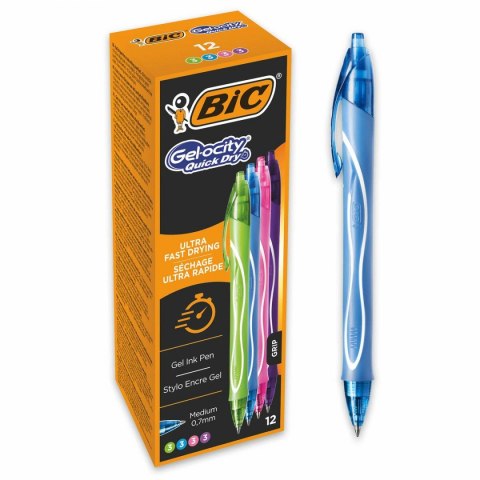 Długopis żelowy Bic Gel-Ocity Quick Dry 4 Colours 0,3 mm 12 Części Długopis żelowy Bic Gel-Ocity Quick Dry 4 Colours 0,3 mm 12 Części