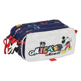 Piórnik Potrójny Mickey Mouse Clubhouse Only one Granatowy (21,5 x 10 x 8 cm)
