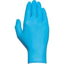 Rękawice jednorazowego użytku JUBA Pudełko Bez pudru Niebieski Nitryl (100 Sztuk) - S