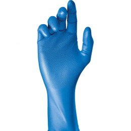Rękawice jednorazowego użytku JUBA Pudełko Bez pudru Niebieski Nitryl (50 Sztuk) - 7