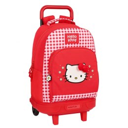 Torba szkolna z kółkami Hello Kitty Spring Czerwony 33 X 45 X 22 cm
