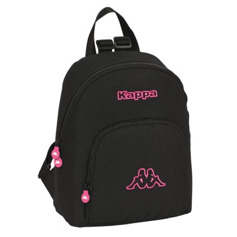 Plecak Casual Kappa Black and pink Czarny 13 L Plecak Casual Kappa Black and pink Czarny 13 L