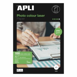 Błyszczący Papier Fotograficzny Apli Laser Dwustronny 100 Kartki A4