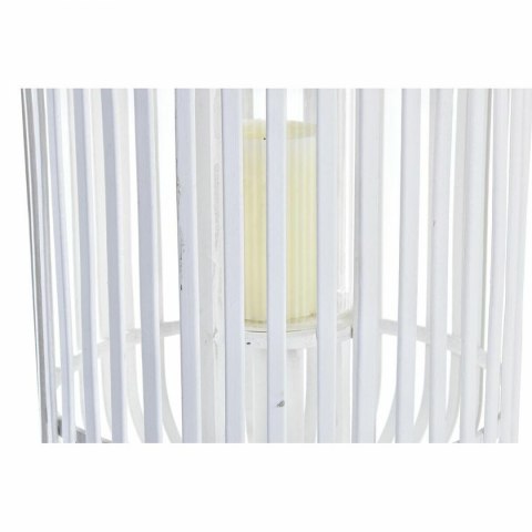 Lampa DKD Home Decor Szkło Biały Bambus (28 x 28 x 47 cm) Lampa DKD Home Decor Szkło Biały Bambus (28 x 28 x 47 cm)