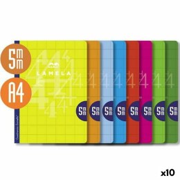 Notatnik Lamela Wielokolorowy A4 50 Kartki 5 mm (10 Sztuk)