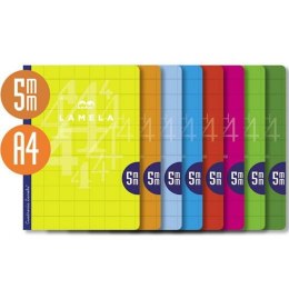 Notatnik Lamela Wielokolorowy A4 50 Kartki 5 mm (10 Sztuk)