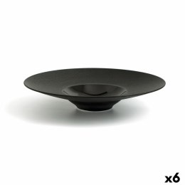 Talerz głęboki Ariane Gourmet Ceramika Czarny (Ø 28 cm) (6 Sztuk)