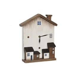 Stolné hodiny DKD Home Decor 26 x 7 x 31 cm Biały Domy