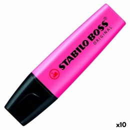Marker fluorescencyjny Stabilo Boss Różowy 10 Części (10 Sztuk)