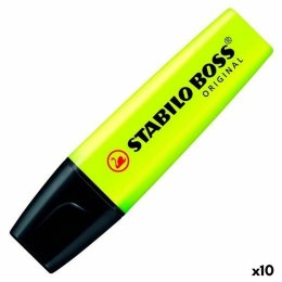 Marker fluorescencyjny Stabilo Boss Żółty Wielokolorowy 10 Części (10 Sztuk)
