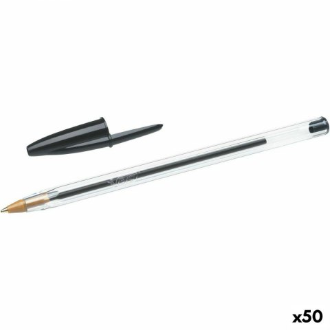Pióro Bic Cristal Oryginał Czarny 0,32 mm (50 Sztuk) Pióro Bic Cristal Oryginał Czarny 0,32 mm (50 Sztuk)
