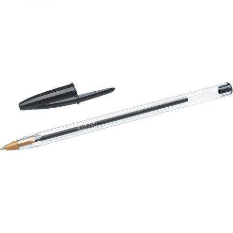 Pióro Bic Cristal Oryginał Czarny 0,32 mm (50 Sztuk) Pióro Bic Cristal Oryginał Czarny 0,32 mm (50 Sztuk)
