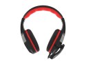 Słuchawki dla graczy Argon 110 z mikrofonem czarno-czerwone