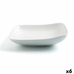 Talerz głęboki Ariane Vital Kwadratowy Ceramika Biały (Ø 21 cm) (6 Sztuk)
