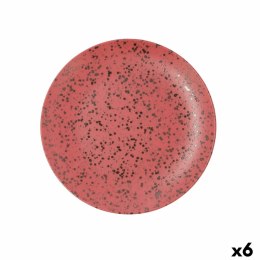 Płaski Talerz Ariane Oxide Czerwony Ceramika Ø 27 cm (6 Sztuk)
