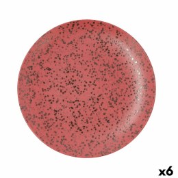 Płaski Talerz Ariane Oxide Czerwony Ceramika Ø 31 cm (6 Sztuk)