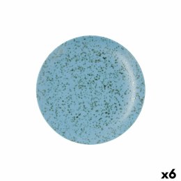 Płaski Talerz Ariane Oxide Niebieski Ceramika Ø 24 cm (6 Sztuk)