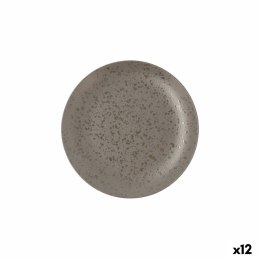 Płaski Talerz Ariane Oxide Szary Ceramika Ø 21 cm (12 Sztuk)
