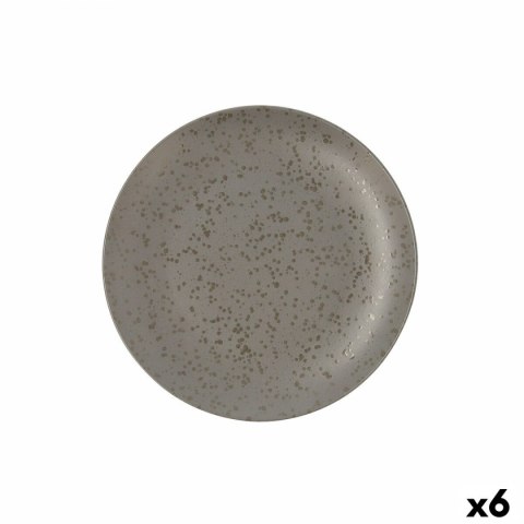 Płaski Talerz Ariane Oxide Szary Ceramika Ø 24 cm (6 Sztuk)