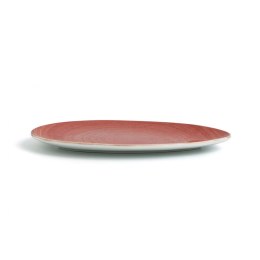 Płaski Talerz Ariane Terra Trójkątny Czerwony Ceramika Ø 21 cm (12 Sztuk)