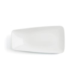 Płaski Talerz Ariane Vital Rectangular Prostokątny Biały Ceramika 29 x 15,5 cm (6 Sztuk)