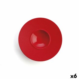 Talerz głęboki Ariane Antracita Ceramika Czerwony (Ø 28 cm) (6 Sztuk)