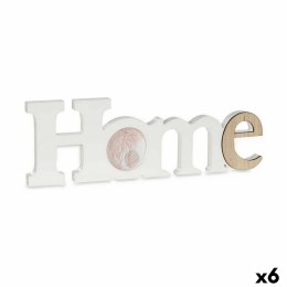 Ramka na Zdjęcia Home Biały Brązowy Drewno MDF 40 x 13,5 x 1,7 cm (6 Sztuk)
