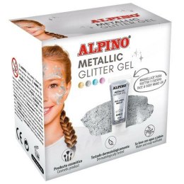Makijaż dla Dzieci Alpino Żel Brokat Srebrzysty