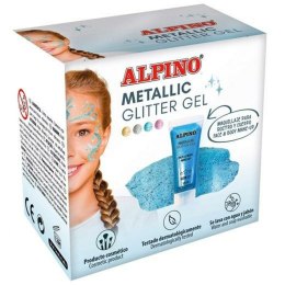 Makijaż dla Dzieci Alpino Żel Brokat Niebieski