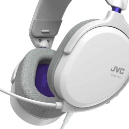 Słuchawki gamingowe JVC GG-01HQ (białe , przewodowe)