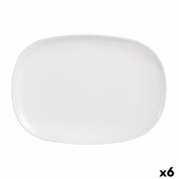 Półmisek Kuchenny Luminarc Sweet Line Prostokątny Biały Szkło 35 x 24 cm (6 Sztuk)