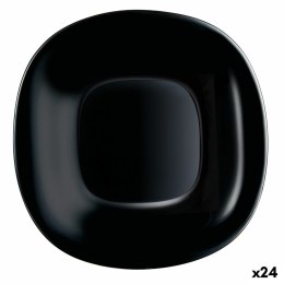 Talerz deserowy Luminarc Carine Czarny Szkło (19 cm) (24 Sztuk)