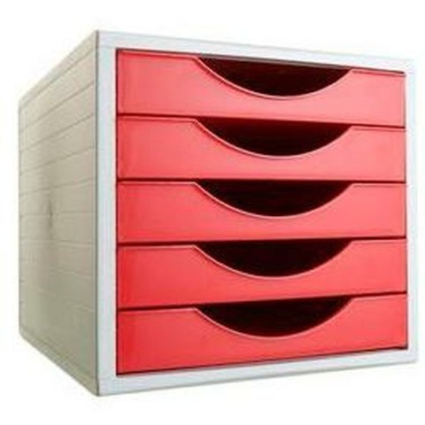 Modułowa szafka na akta Archivo 2000 ArchivoTec Serie 4000 5 szuflady Din A4 Czerwony 34 x 27 x 26 cm Modułowa szafka na akta Archivo 2000 ArchivoTec Serie 4000 5 szuflady Din A4 Czerwony 34 x 27 x 26 cm